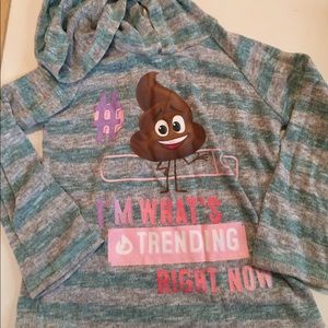 Emoji movie t-shirt - Size XS 4-5 EUC